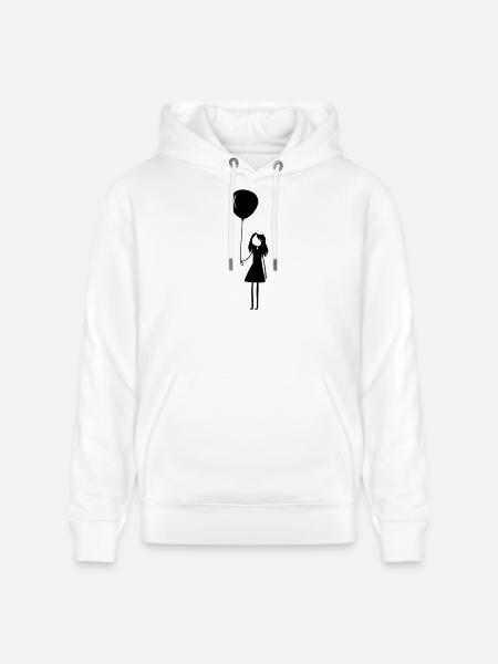Fille ballon d’anniversaire - Sweat à capuche bio CRUISER Stanley/Stella Unisexe - blanc