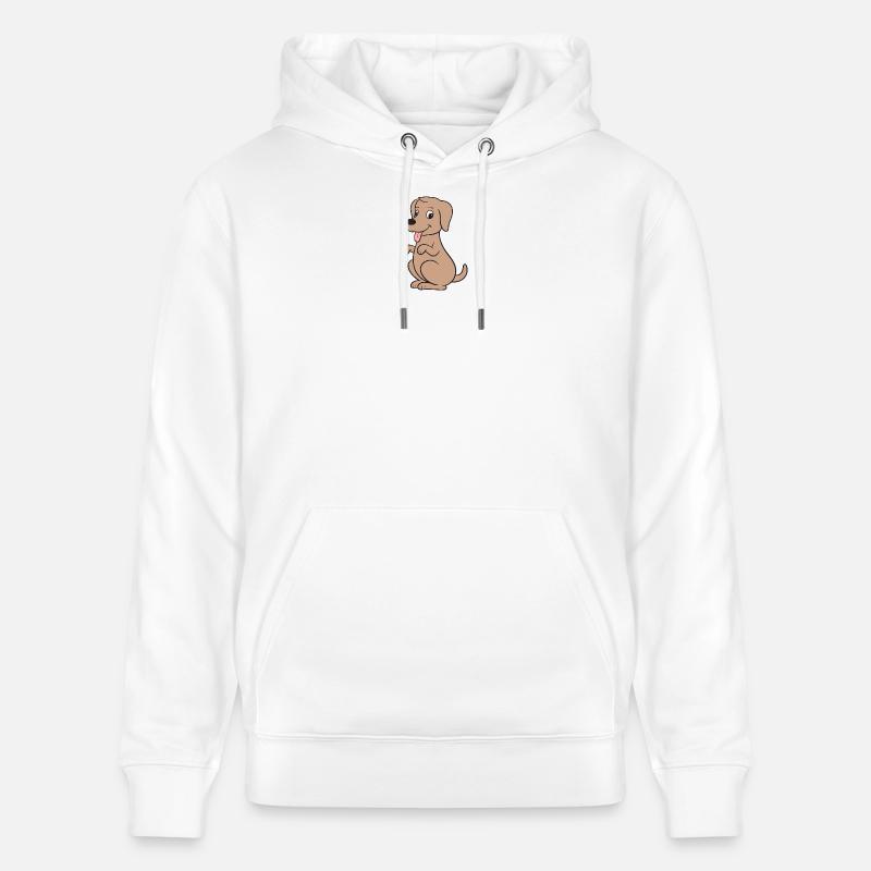 Chiens Chiens - Sweat à capuche bio CRUISER Stanley/Stella Unisexe - blanc