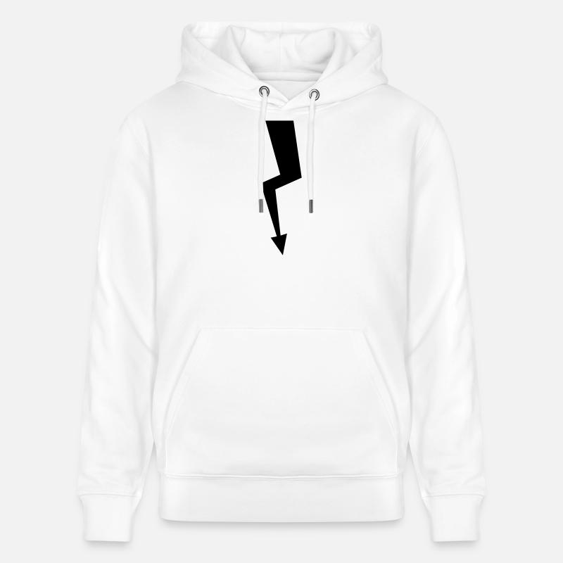 Lightning - Stanley/Stella CRUISER Unisex Organic Hoodie - white