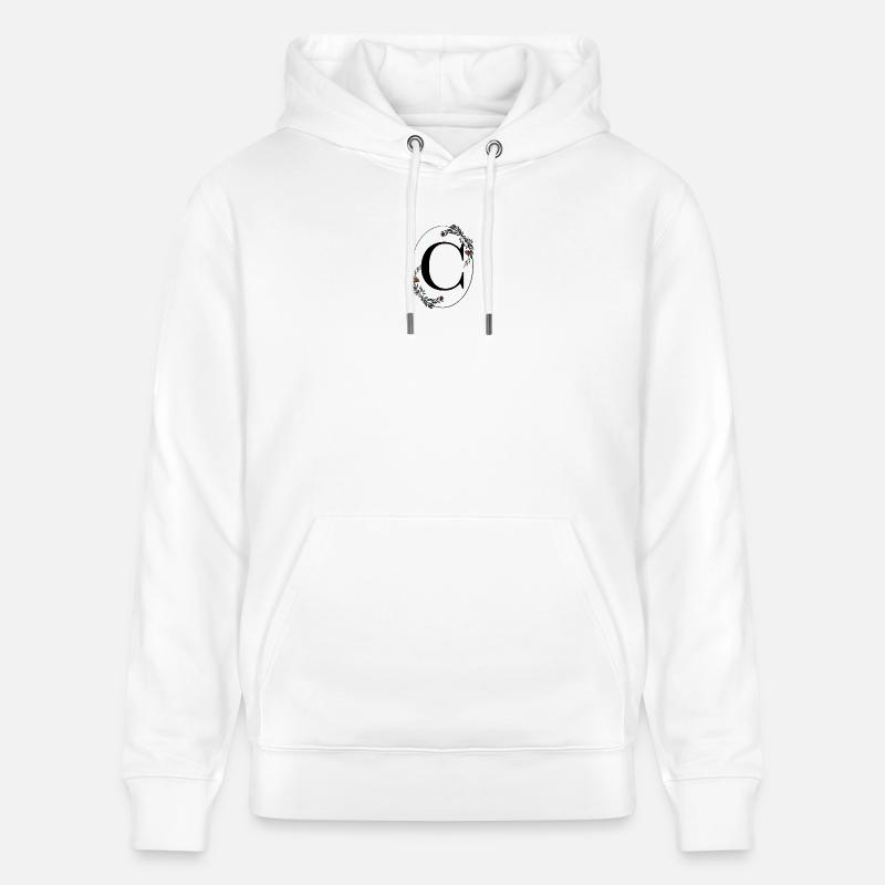Buchstabe C - Stanley/Stella Unisex Bio-Hoodie CRUISER  - Weiß