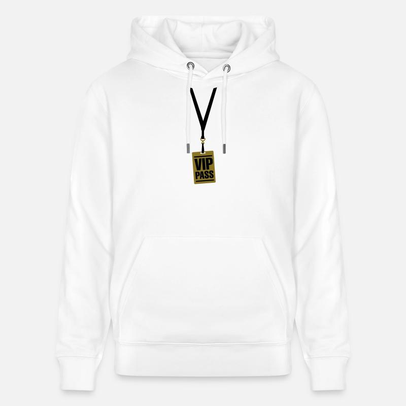 VIP pass - Sweat à capuche bio CRUISER Stanley/Stella Unisexe - blanc