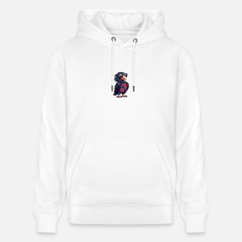 Harpie oiseau été - Sweat à capuche bio CRUISER Stanley/Stella Unisexe - blanc