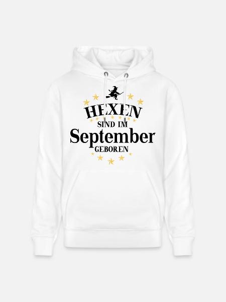 Witches September - Stanley/Stella CRUISER Unisex Organic Hoodie - white