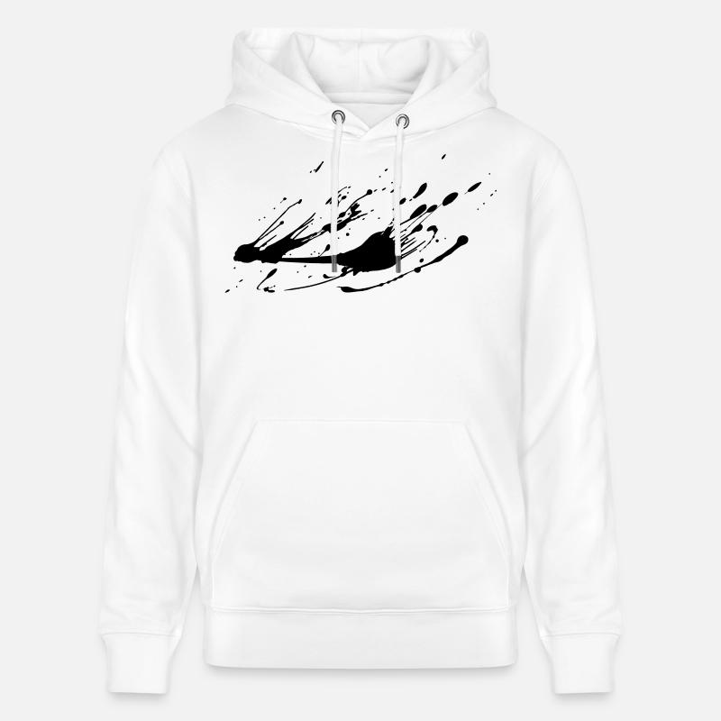 Image d’éclaboussure de peinture # - Sweat à capuche bio CRUISER Stanley/Stella Unisexe - blanc
