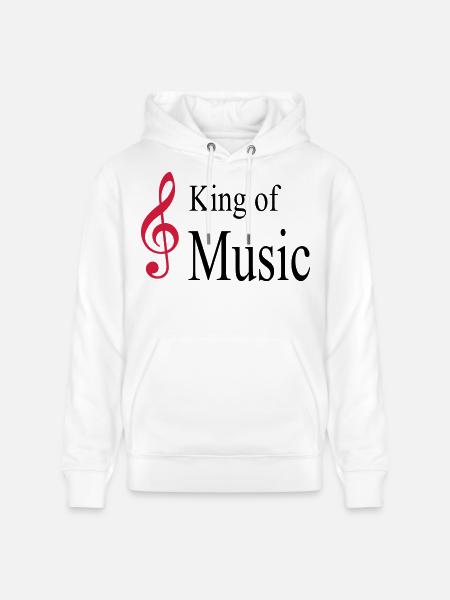 music - Stanley/Stella CRUISER Unisex Organic Hoodie - white