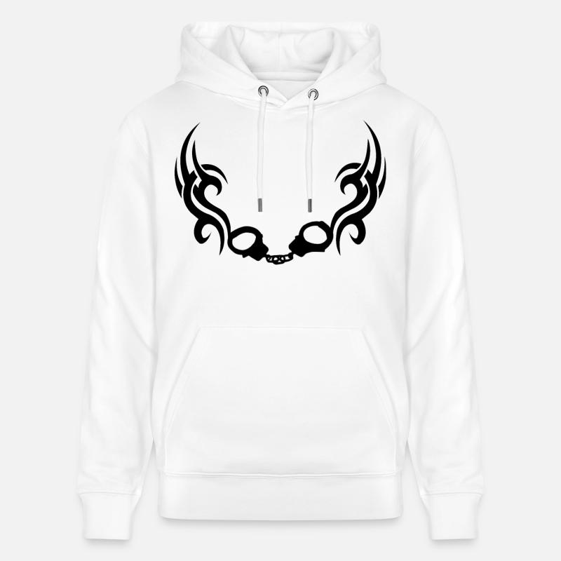 Trible à menottes - Sweat à capuche bio CRUISER Stanley/Stella Unisexe - blanc