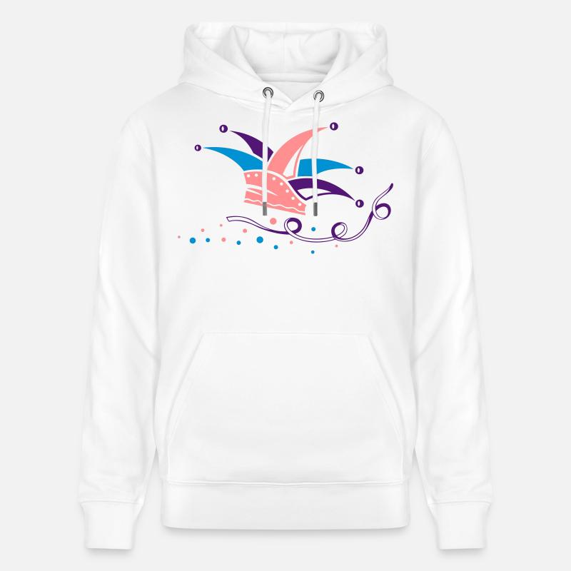 Fool’s Cap Fool’s Hat Carnaval Carnaval - Sweat à capuche bio CRUISER Stanley/Stella Unisexe - blanc