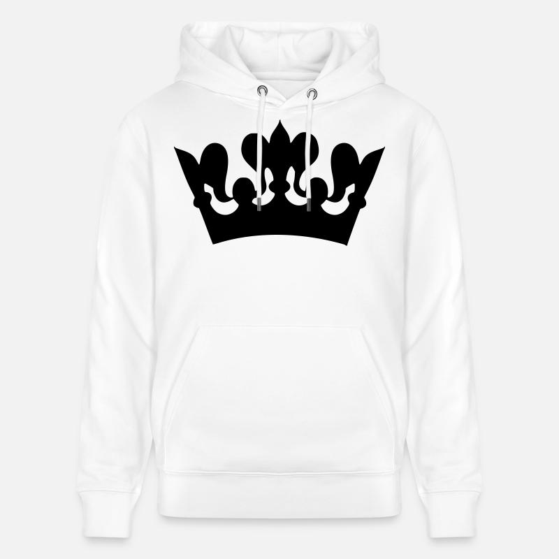 Bild einer Kronenzeichnung # - Stanley/Stella Unisex Bio-Hoodie CRUISER  - Weiß