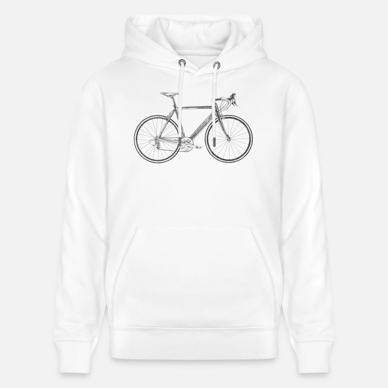 vélo de course - Sweat à capuche bio CRUISER Stanley/Stella Unisexe - blanc
