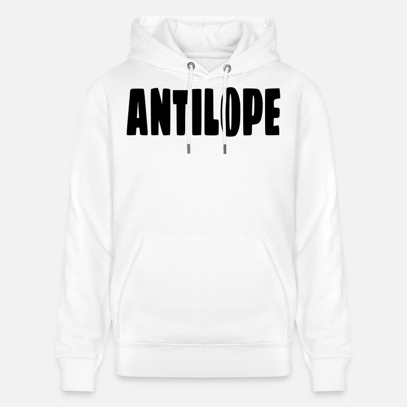 Antilope. Humour en fauteuil roulant # - Sweat à capuche bio CRUISER Stanley/Stella Unisexe - blanc