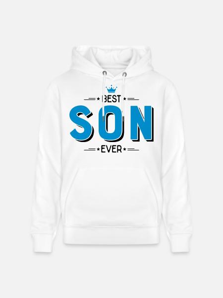 Best son - Stanley/Stella CRUISER Unisex Organic Hoodie - white