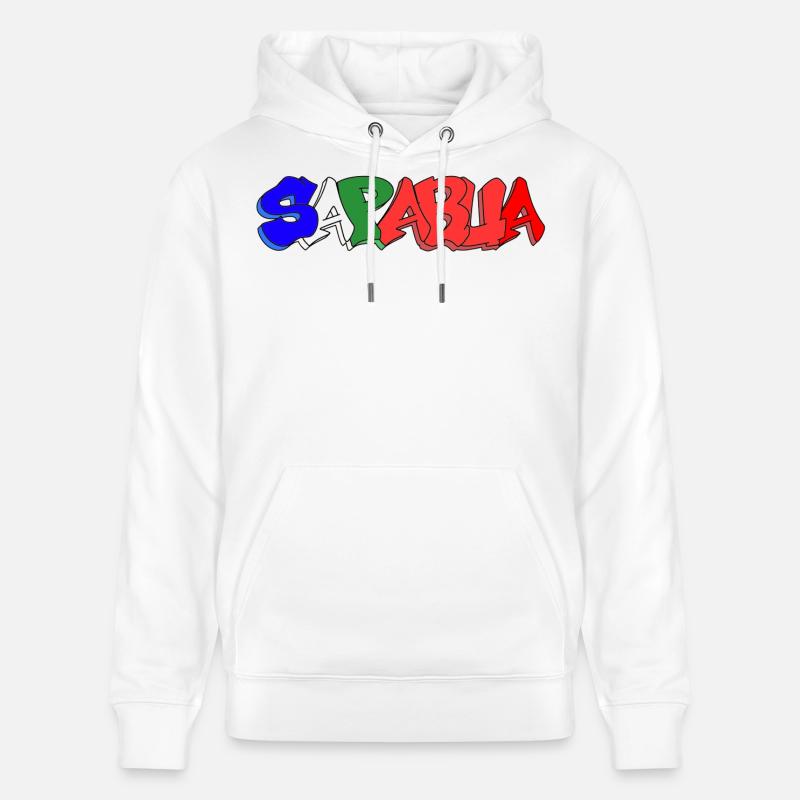 Saparua - Moluque 4 couleurs - Sweat à capuche bio CRUISER Stanley/Stella Unisexe - blanc