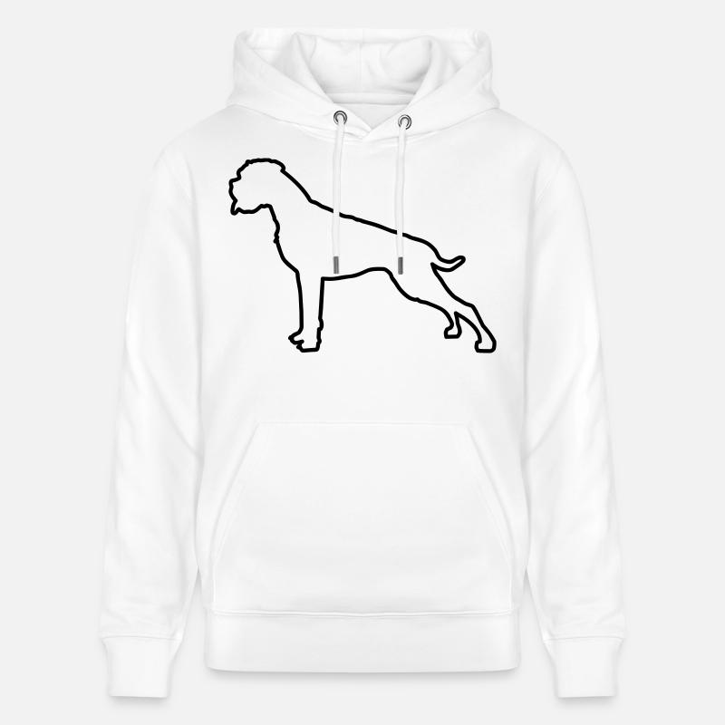 Plan Boxer - Sweat à capuche bio CRUISER Stanley/Stella Unisexe - blanc