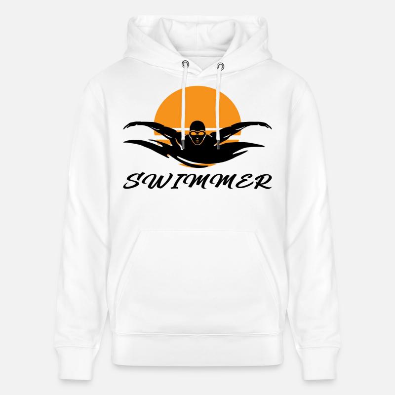 Nageur - Sweat à capuche bio CRUISER Stanley/Stella Unisexe - blanc