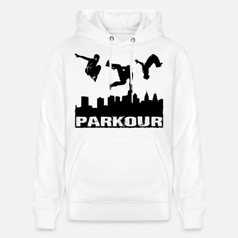 Parkour - Sweat à capuche bio CRUISER Stanley/Stella Unisexe - blanc