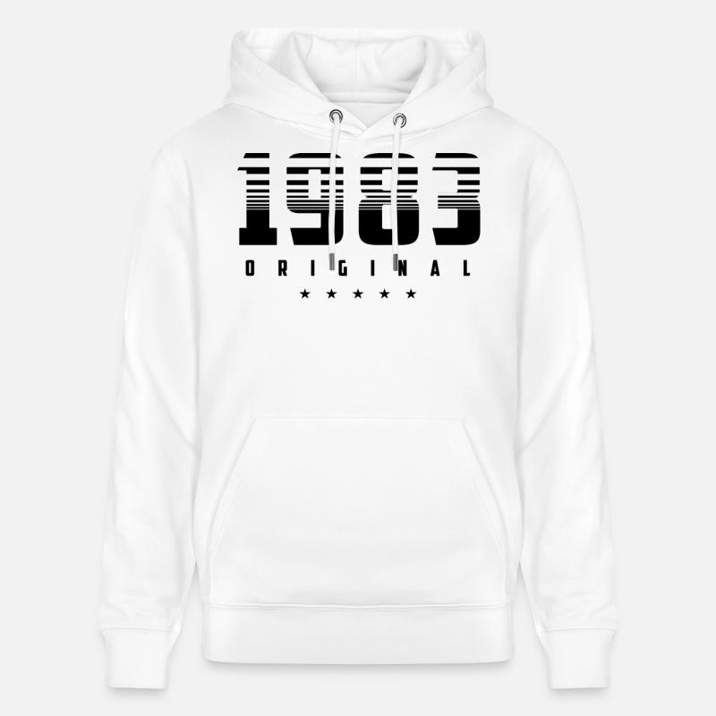 Né en 1983 l’original - Sweat à capuche bio CRUISER Stanley/Stella Unisexe - blanc