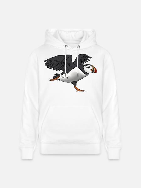Papageientaucher - Stanley/Stella Unisex Bio-Hoodie CRUISER - Weiß