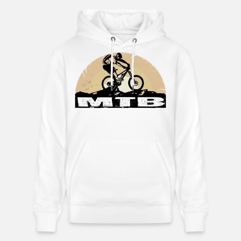 Vélo VTT - Sweat à capuche bio CRUISER Stanley/Stella Unisexe - blanc