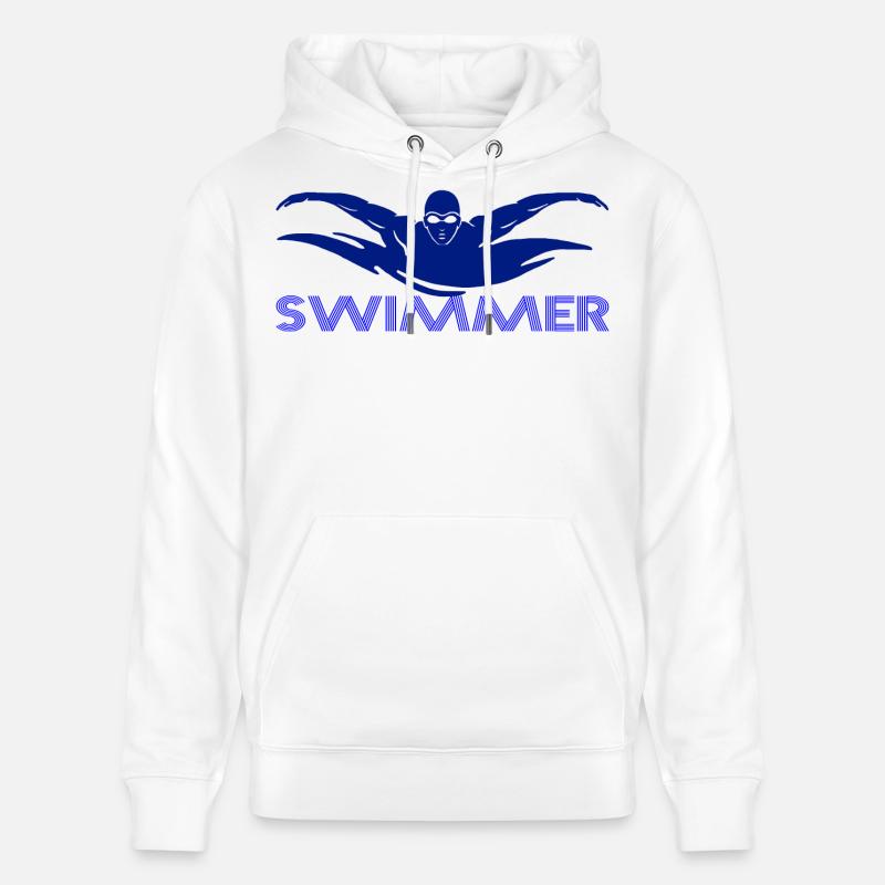 Nageur - Sweat à capuche bio CRUISER Stanley/Stella Unisexe - blanc