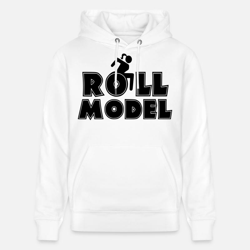 Jeder Rollstuhlfahrer ist ein Vorbild * - Stanley/Stella Unisex Bio-Hoodie CRUISER  - Weiß