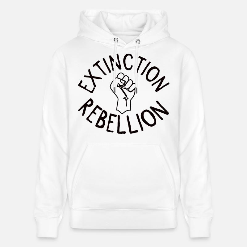 Extinction Rebellion Faust - Sweat à capuche bio CRUISER Stanley/Stella Unisexe - blanc