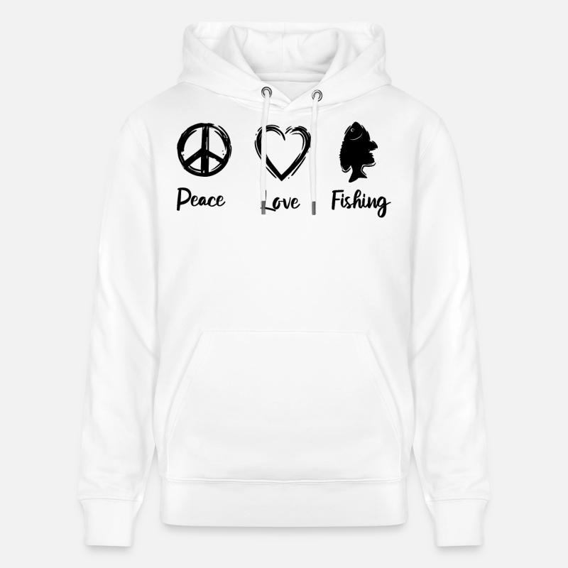 La routine du pêcheur - Sweat à capuche bio CRUISER Stanley/Stella Unisexe - blanc