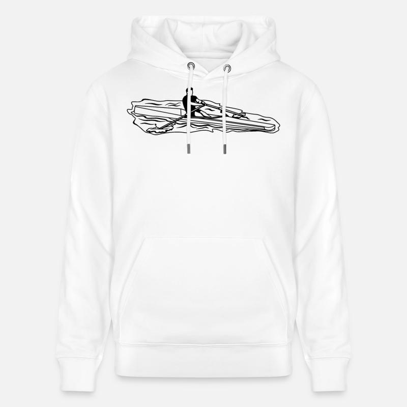 Rameur - Sweat à capuche bio CRUISER Stanley/Stella Unisexe - blanc