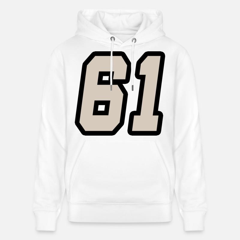 Nummer einundsechzig 61 - Stanley/Stella Unisex Bio-Hoodie CRUISER  - Weiß