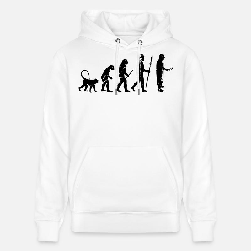 Fleischer Evolution - Stanley/Stella Unisex Bio-Hoodie CRUISER  - Weiß