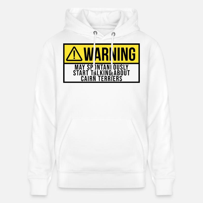 Cairn-Terrier - Stanley/Stella Unisex Bio-Hoodie CRUISER  - Weiß