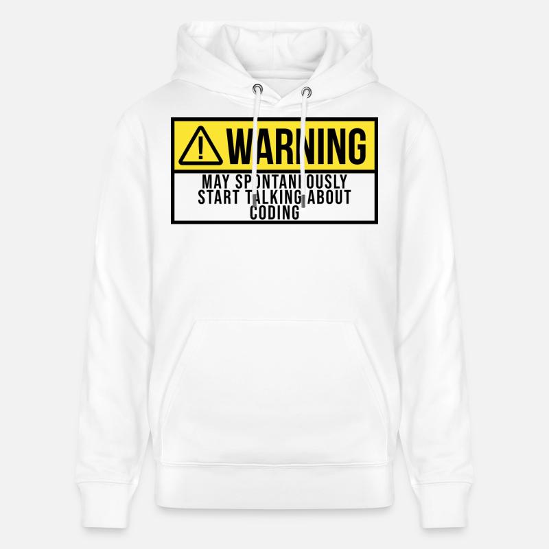 codage - Sweat à capuche bio CRUISER Stanley/Stella Unisexe - blanc