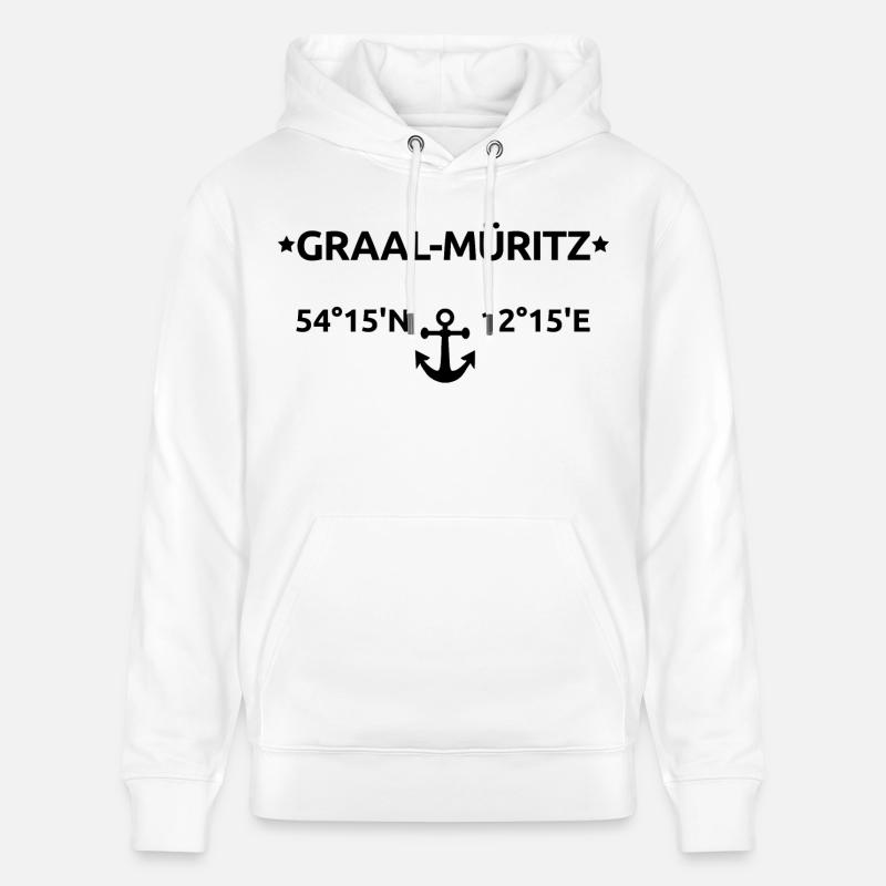 Coordonnées de Graal Müritz - Sweat à capuche bio CRUISER Stanley/Stella Unisexe - blanc