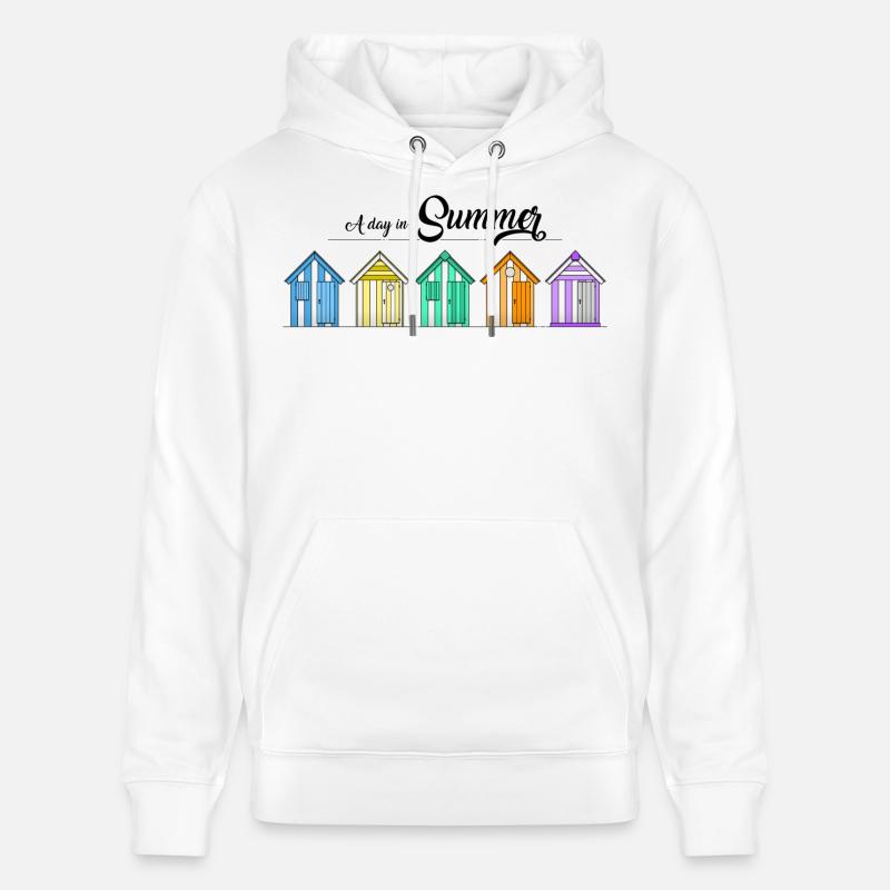 cabines de plage - Sweat à capuche bio CRUISER Stanley/Stella Unisexe - blanc