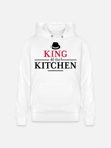 Men's Cooking Apron - Stanley/Stella CRUISER Unisex Organic Hoodie - white