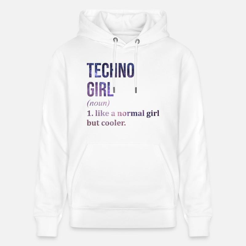 Techno Techno Techno - Stanley/Stella Unisex Bio-Hoodie CRUISER  - Weiß