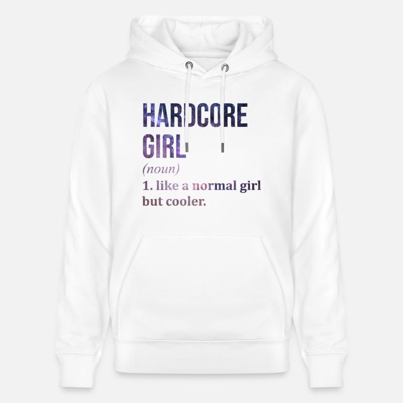 Hardcore - Sweat à capuche bio CRUISER Stanley/Stella Unisexe - blanc