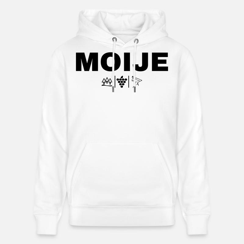 MOIJE - Sweat à capuche bio CRUISER Stanley/Stella Unisexe - blanc