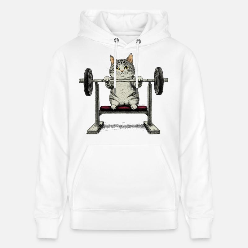 Ajustement Cat - Sweat à capuche bio CRUISER Stanley/Stella Unisexe - blanc