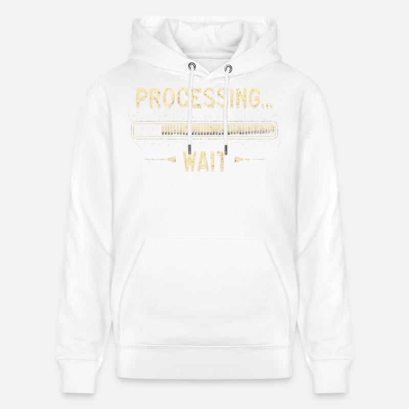 Processing... Please Wait - Stanley/Stella Unisex Bio-Hoodie CRUISER  - Weiß