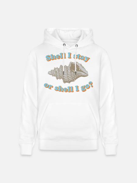 Muschel oder gehen? - Stanley/Stella Unisex Bio-Hoodie CRUISER - Weiß
