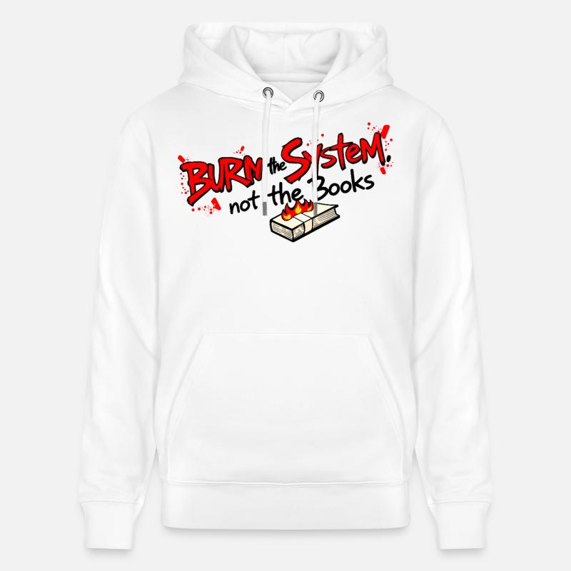 Brûler le système - Sweat à capuche bio CRUISER Stanley/Stella Unisexe - blanc