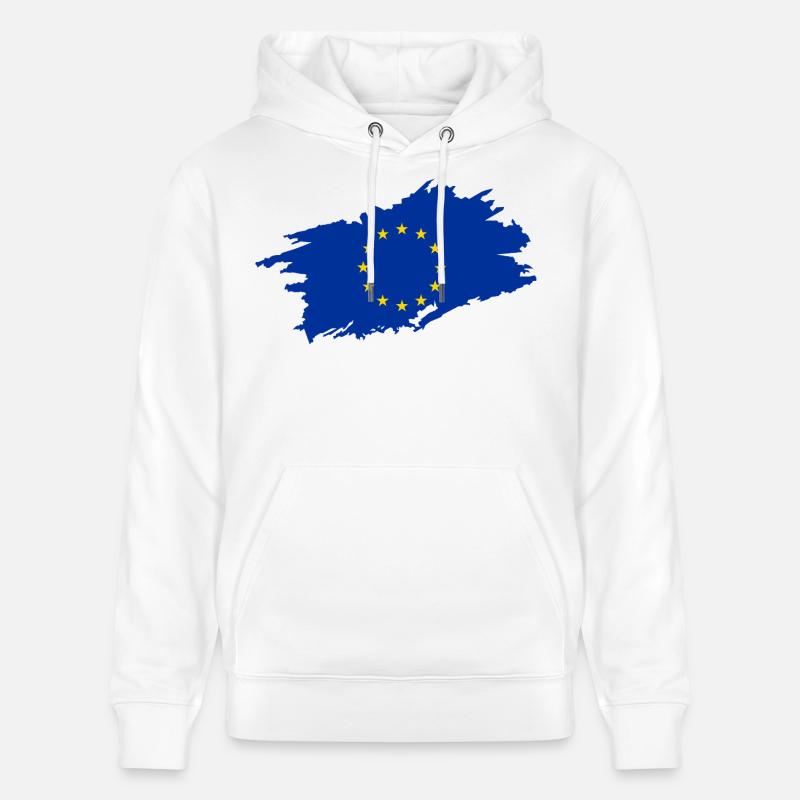 Drapeau de l’Union européenne - Sweat à capuche bio CRUISER Stanley/Stella Unisexe - blanc
