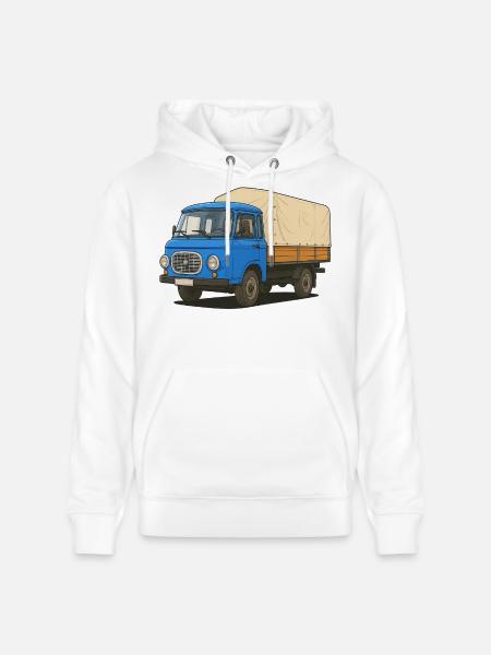 Plateau Est - Sweat à capuche bio CRUISER Stanley/Stella Unisexe - blanc