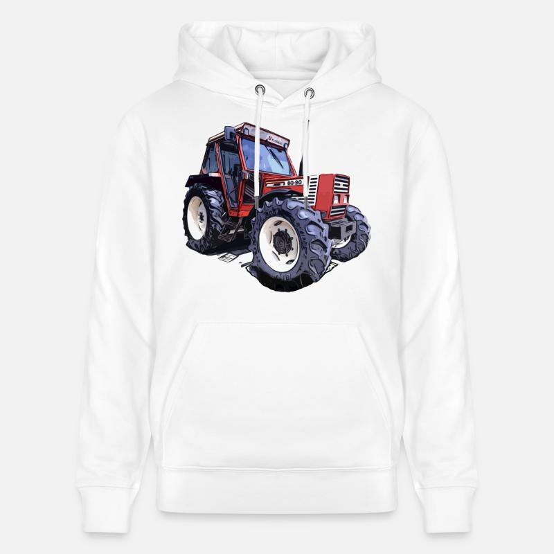 Force de terrain 80-90 - Sweat à capuche bio CRUISER Stanley/Stella Unisexe - blanc