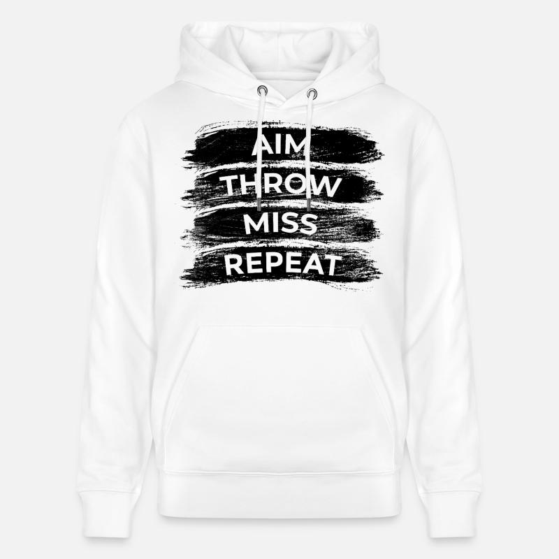 Routine de fléchettes - Sweat à capuche bio CRUISER Stanley/Stella Unisexe - blanc