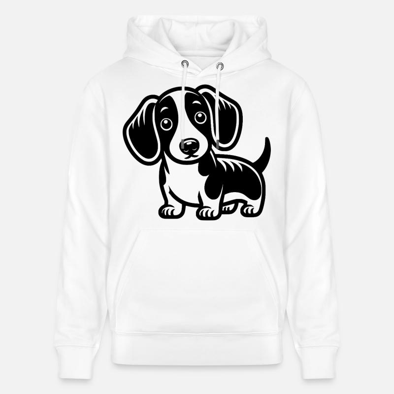 Teckel - Sweat à capuche bio CRUISER Stanley/Stella Unisexe - blanc