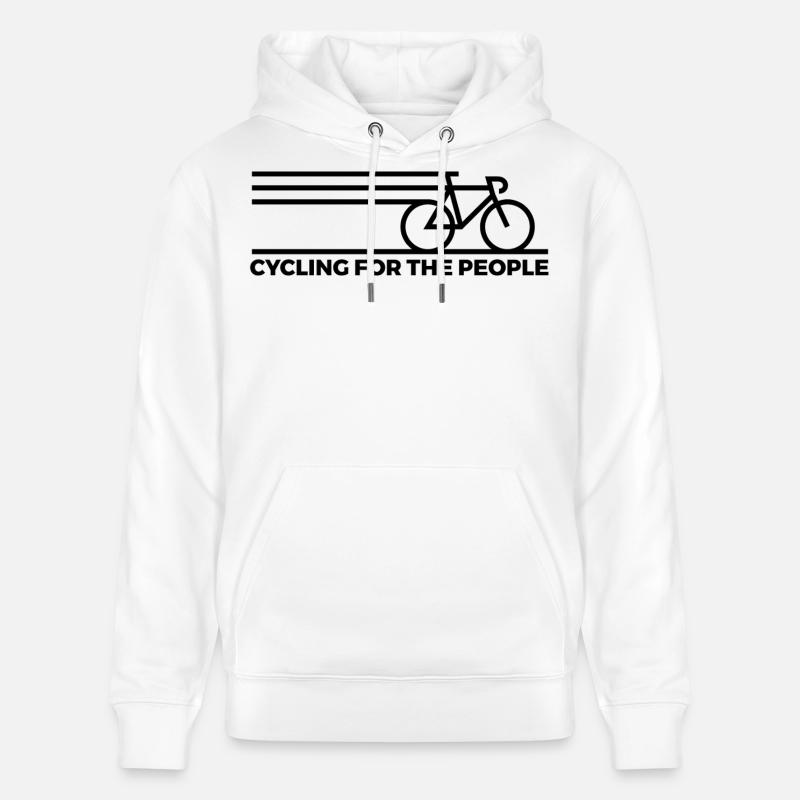 Cyclisme pour le peuple - Sweat à capuche bio CRUISER Stanley/Stella Unisexe - blanc