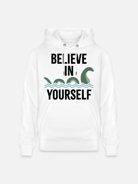 an sich selbst glauben - Stanley/Stella Unisex Bio-Hoodie CRUISER - Weiß