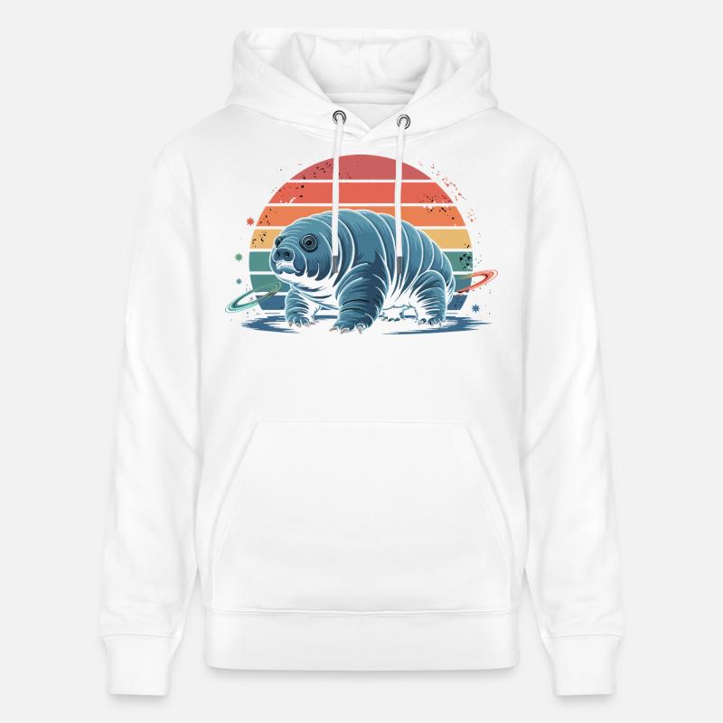 Chien de l’espace imaginatif - Sweat à capuche bio CRUISER Stanley/Stella Unisexe - blanc