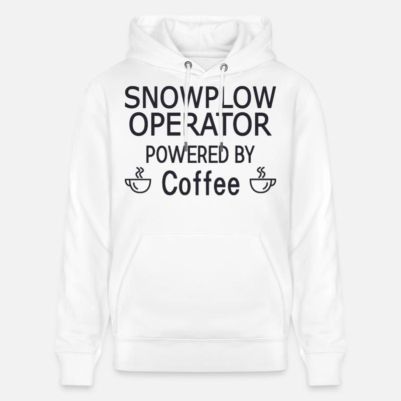Conducteur de chasse-neige à café - Sweat à capuche bio CRUISER Stanley/Stella Unisexe - blanc